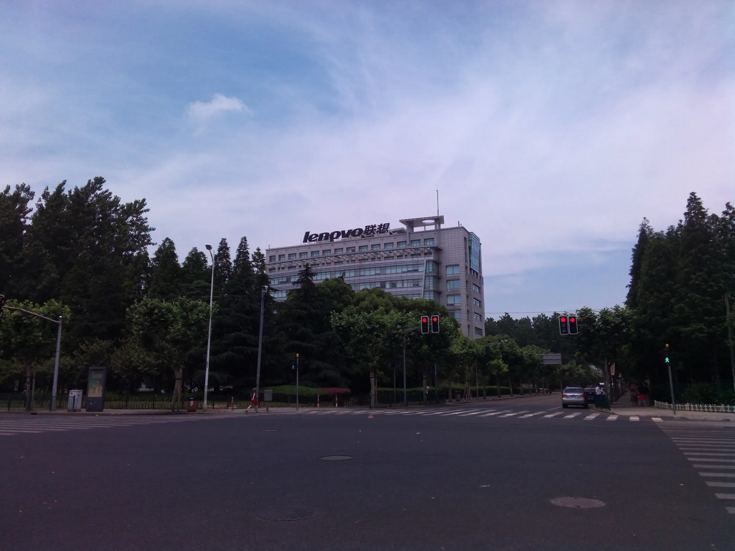 上海、張江高科付近の風景